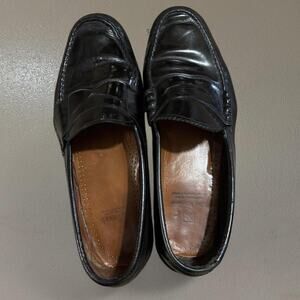 Allen Edmonds Black Leather Penny Loafers Handcrafted in U.S.A. Size 11